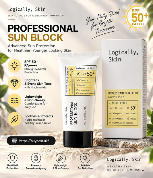 Logically, Skin Professional Sun Block SPF50+PA++++-70g