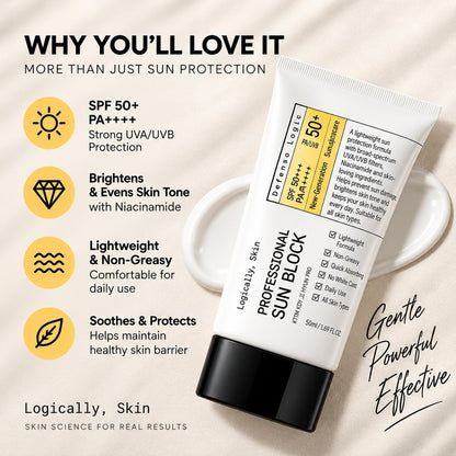 Logically, Skin Professional Sun Block SPF50+PA++++-70g